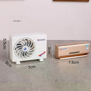 Bộ điều hòa không khí nhà búp bê thu nhỏ Nhà búp bê-Bộ trang phục nội thất DIY Trang trí tỷ lệ 1: 12 Phụ kiện nhà tiện ích