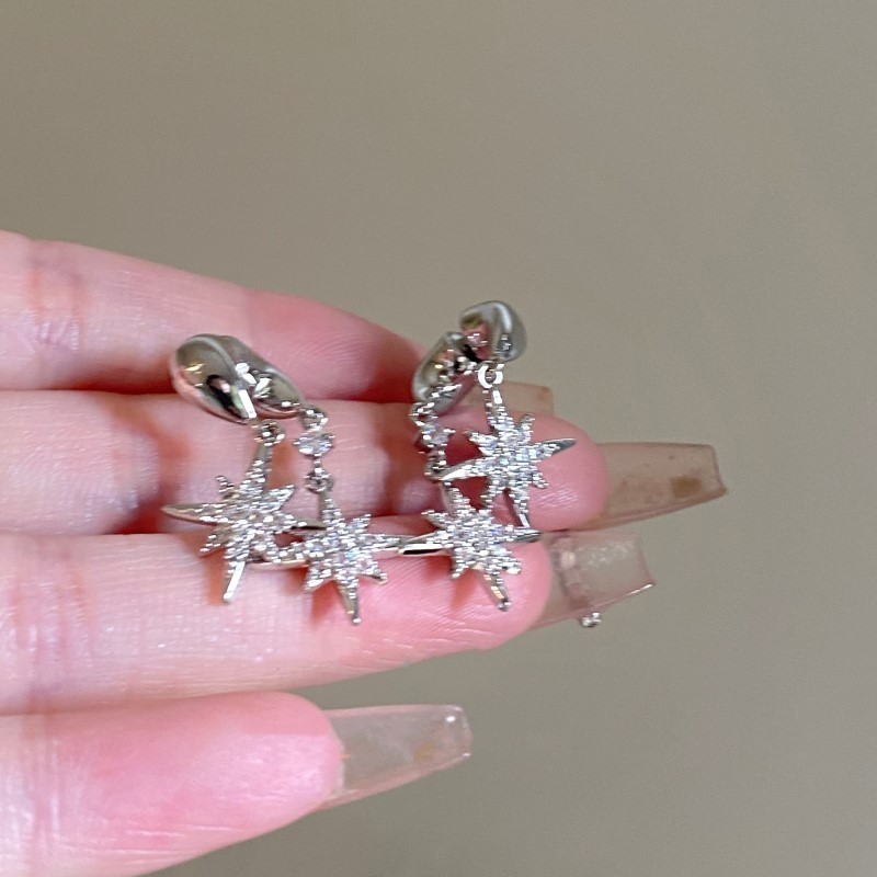Bông Tai Măng Cụt Zircon Tinh Tế, Phù Hợp Làm Quà Tặng