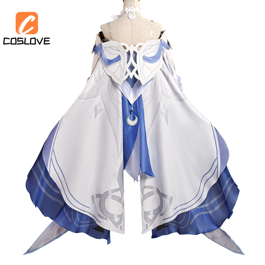 Anime Cosplay Trang Phục Nhân Vật Columbina Từ Trò Chơi Genshin Impact, Đầm Váy Dài Cho Người Phụ Nữ