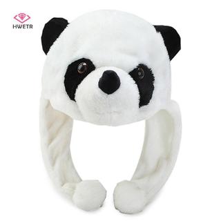 Mũ Gấu Trúc Có Pom và Dây Điều Chỉnh Cho Người Lớn và Trẻ Em - Giữ Ấm Mùa Đông