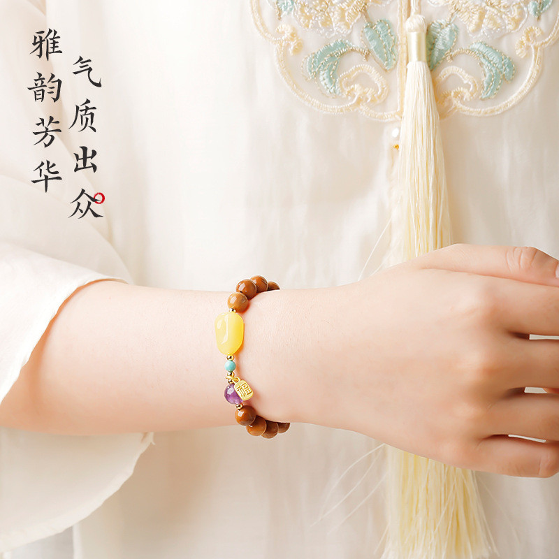 Hạt may mắn thạch anh tím tự nhiên