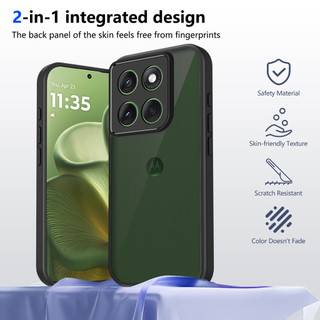 Dành Cho Motorola Moto G86 5G / G86 Ốp điện thoại Cứng Mờ Da-Cảm Giác Mềm Khung TPU Chống Sốc Mỏng Vỏ