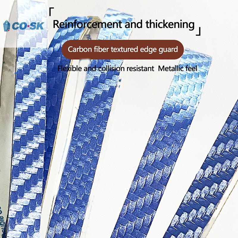 Cuộn vợt bóng bàn cạnh băng sợi carbon tự dính, bảo vệ vợt với chiều rộng 6mm hoặc 8mm