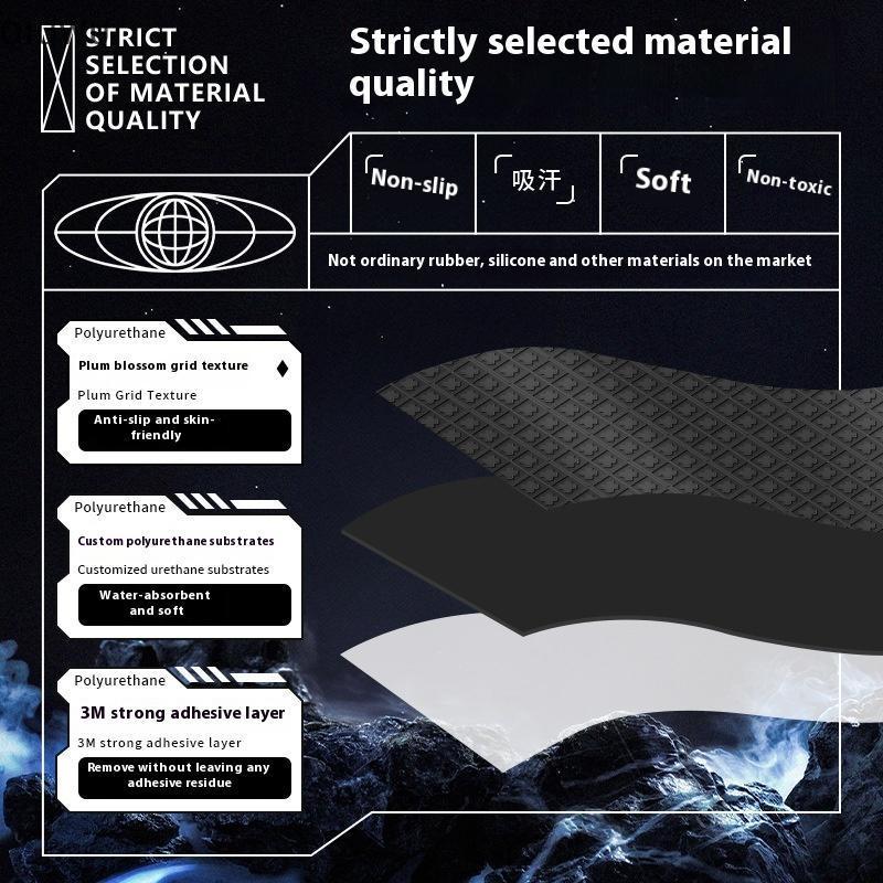 Nhãn dán chống trượt QIUWU cho Flydigi Vader 3 Pro Flydigi Vader 4 Pro Tay cầm trò chơi không dây Nút tay cầm chơi Game Bộ băng chống trượt.