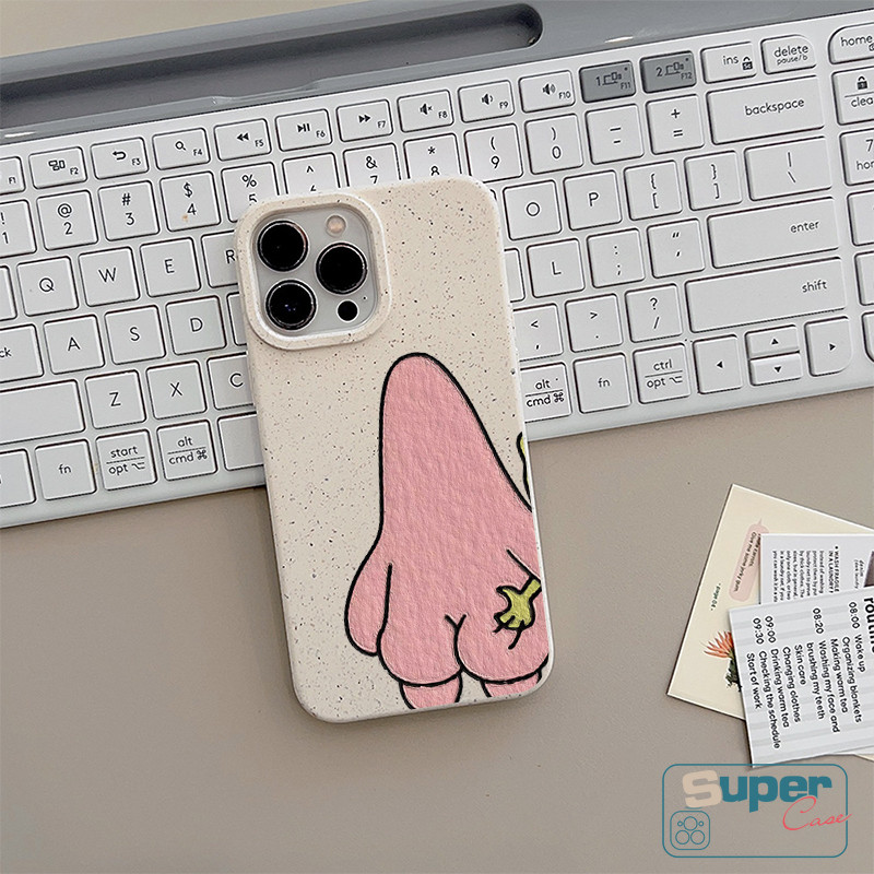 Ốp lưng tương thích cho IPhone 13 17 16 11 15 14 12 Pro Max XR Air X XS Max 8 14 15 6 6s 16 Plus SE 2020 Phim hoạt hình sáng tạo SpongeBob Patrick Friends Vỏ thân thiện với môi trường có thể phân hủy