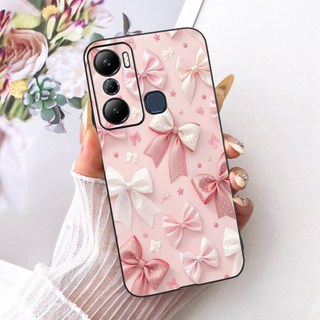 Dành Cho Infinix Hot 20S 20i X665C X665E X6827 Mới Thanh Lịch Hoa Mèo Tranh Vỏ Hot20S Hot20i Đen Silicon Mềm Điện Thoại