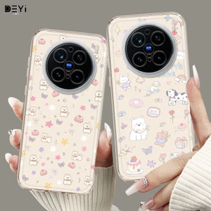 Động vật dễ thương cho Vivo x300pro Ốp điện thoại x300 Vỏ bảo vệ x200ultra Trong suốt x200s Chống