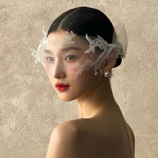 Mũ Đội Đầu Ren Vintage Thanh Lịch, Phụ Kiện Tóc Cô Dâu Độc Đáo và Cao Cấp