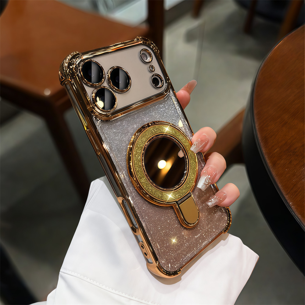 Ốp khung gương mạ điện, bảo vệ camera toàn diện, chống sốc, vỏ cứng cho iPhone 17 Pro Max 16 11 12 13 14 15 Pro Max 16 Plus