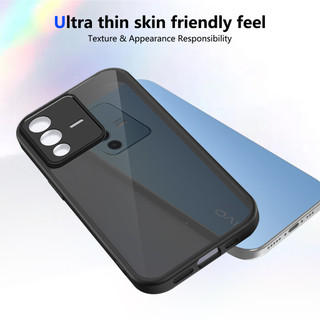 Dành Cho Vivo V23 5G / V23E Ốp điện thoại Cứng Mờ Da-Cảm Giác Mềm Khung TPU Chống Sốc Mỏng Vỏ