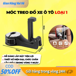 【24h】Giá đỡ điện thoại và móc treo đồ ô tô cao cấp thiết kế gài ghế trước chắc chắn mang lại sự tiện lợi tối đa