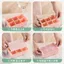 Khay đá silicone 6 ô lớn có nắp, chất liệu mềm dẻo dễ lấy đá (mỗi viên 4.5cm)
