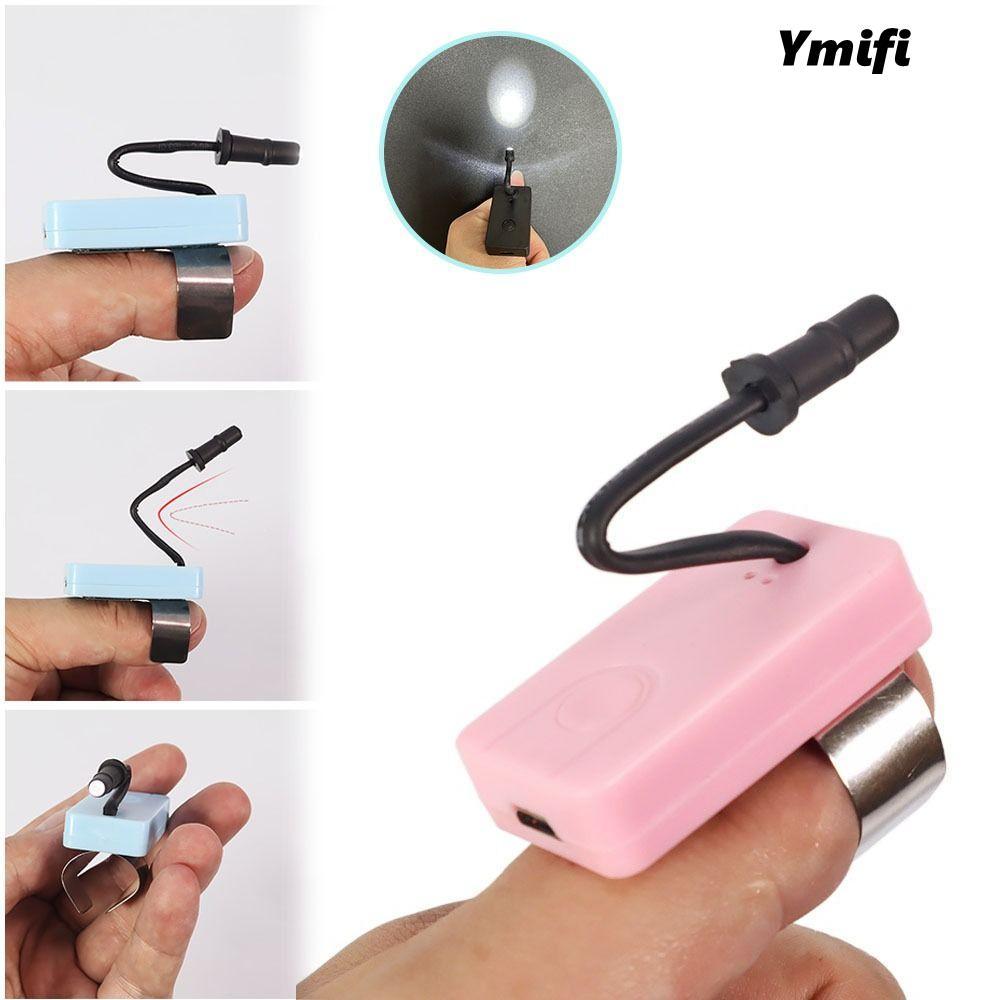 YMIFI Ear Picking Thumb Lamp, Đèn chọn tai góc chiếu sáng có thể điều chỉnh nổi bật, Dụng cụ làm sạch đèn có thể sạc lại di động Dụng cụ lấy ráy tai