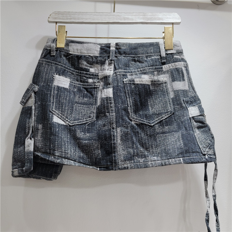 Áo Trượt Tuyết Denim Phong Cách Công nghiệp Mùa Xuân-Hè 2025, Nhiều Túi, Phù Hợp Cho Nữ