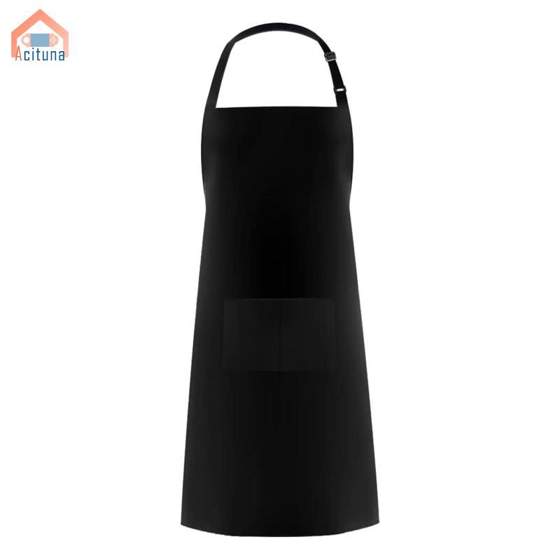 Tạp dề dành cho người lớn có túi phía trước lớn bên ngoài, dây đeo cổ có thể điều chỉnh
