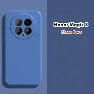 [Phong cách mới] Dành cho Honor Magic 8 Ốp lưng silicon Full Case Vỏ điện thoại màu trơn cổ điển Dễ tháo rời