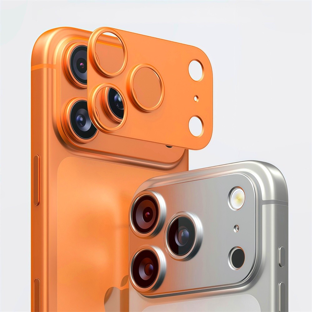 Phim ống kính kim loại rỗng tích hợp chất lượng cao có lỗ thủng cho iPhone 17 Pro Max Phim bảo vệ màn hình ống kính cho ống kính máy khoan flash