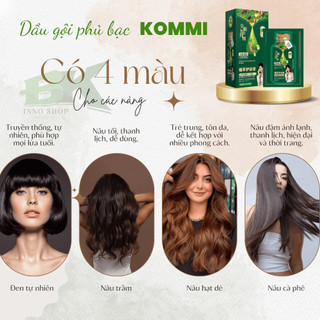 Thảo Dược Tại NhàHộp 10 Gói Tinh Chất Nhuộm Tóc，nhuộm tóc tại nhà，Dầu Gội Phủ Bạc Thảo Dược
