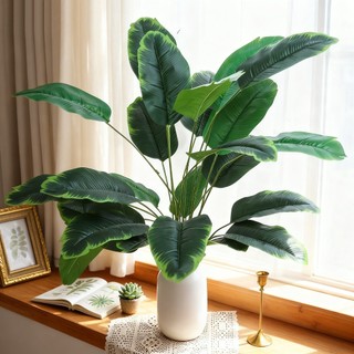 Lá chuối giả trang trí nhà cửa decor phòng khách cây thiên điểu nhân tạo phong cách bắc âu đạo cụ chụp ảnh sản phẩm cao cấp phụ kiện nội thất văn phòng ban công rùa rẻ quạt monstera xanh mát hiện đại nhựa lụa bền đẹp hoa nghệ thuật lớn nhiệt đới