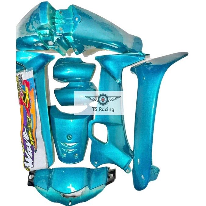 Dàn áo wave alpha - wave nhỏ xanh ngọc đen - tặng team 3 lớp