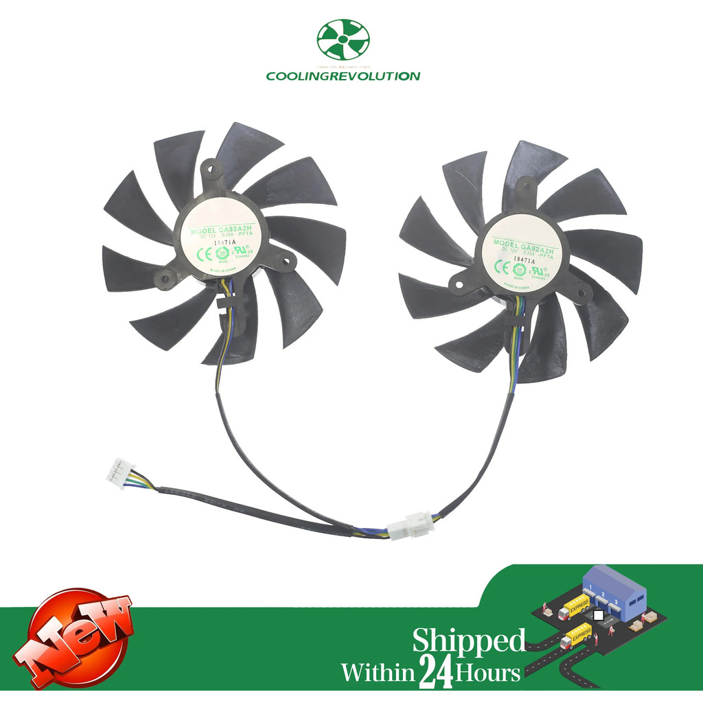 Quạt đồ họa 87MM GA92A2H DC12V 0.35A 4PIN cho ZOTAC GAMING GeForce RTX 2060 SUPER MINI RTX 2060 6 GB ZT-T20600D-10M