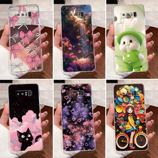 Ốp Lưng Cho Samsung Note8 Note9 Trong Suốt Sang Trọng Thỏ Dễ Thương Ngộ nghĩnh Silicon Mềm Ốp lưng Samsung Galaxy Note 8 Note 9 Ốp Lưng