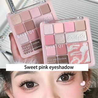 Bảng Phấn Mắt Matte Pearly 12 Màu - All in One Rose Pink Blush Fine Shimmer Pigment