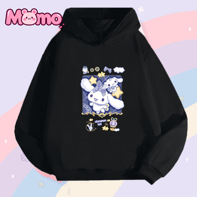 Cinnamoroll Bé Gái Có Mũ Trùm Đầu Mỏng Thu Đông Trẻ Em Thời Trang Dễ Thương Có Mũ Trùm Đầu Áo Dài Tay Áo Khoác