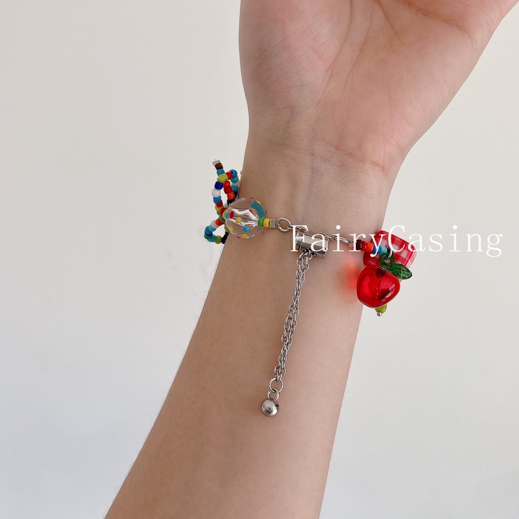 Dây đeo chuỗi hạt thích hợp cho Xiaomi Band 10 9 8 7 6 5 4 3 10 Pro Vòng đeo tay cho Redmi Watch 6 5 4 Dây đeo cổ tay thay thế