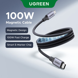 Cáp USB-C sang USB-C từ tính tự động UGREEN Max 480Mbps, 20V / 5A Max, Hỗ trợ sạc nhanh PD100W PVC cho iPhone 17
