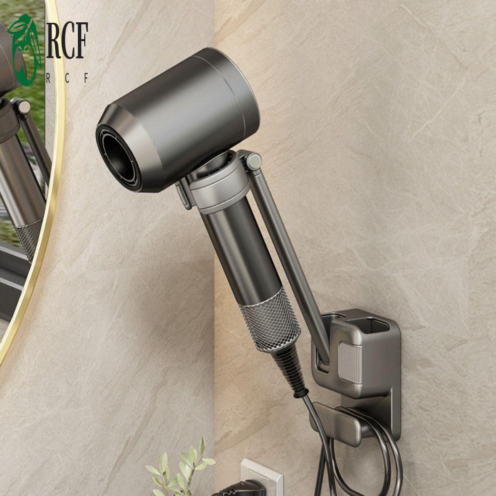 Giá đỡ máy sấy tóc có thể điều chỉnh treo tường - Giá đỡ xoay không khoan để lưu trữ phòng tắm