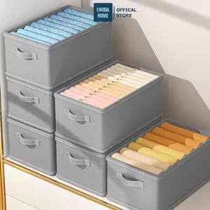 Hộp Đựng Đồ Chia Ngăn ENODA HOME, Hộp Vải Đựng Quần Áo Có Khung Thép Thiết Kế Tối Giản Hiện Đại HV100