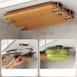 2 / 4 / 6 Giá xốp bồn rửa chén nhà bếp bằng thép không gỉ - Móc lưu trữ thoát nước tự dính đa chức năng