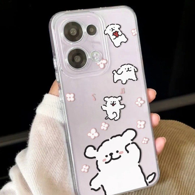 Ốp điện thoại siêu mỏng hình chó dễ thương không có gì Điện thoại 3A Pro 3 2A 2 1 Meizu 22 21 Note 21 20 Pro Note 16 Pro Vỏ hoạt hình đơn giản Vỏ mềm trong suốt