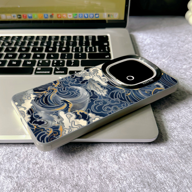 Dành cho iQOO 15 Ultra 15R 13 12 Pro Z10 Z11 Turbo Pro Z9 Neo 11/Neo 10 / 9 The Great Wave off Kanagawa Micro Matte Vỏ điện thoại cứng cho iQOO Z9 Turbo Z8 Vỏ iQOO chống sốc