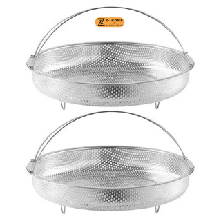 Khay Xửng Chõ Inox Hấp Và Chiên Đa Năng Kèm Chân Đế Dạng Đĩa Lỗ Tiện Dụng