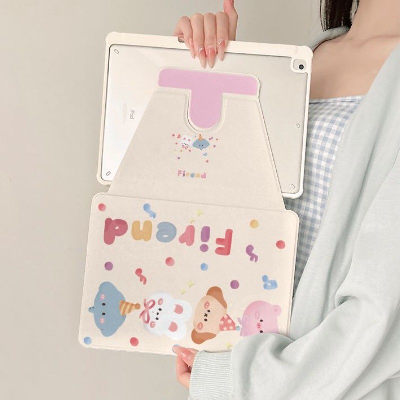 Ốp Bảo Vệ Cho iPad 2025 A16 gen11th M4 2024 pro11 Air4 / air5 Air2 Gen5 / 6 air 13 inch thế hệ thứ 10 air 11 M2 Air6 M3 Air7 Mini4 / 5 / 6 Gen7 Gen8 Gen9 pro 12.9 Xoay 360 Độ