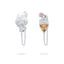 Sanrio Fantasy Paradise Melody Ice Cream Bông Tai Nữ Mùa Hè ins Phong Cách Hồng Kông Dễ Thương Bông Tai Ngọt Ngào Bông Tai