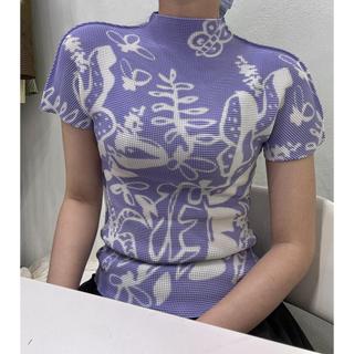 Miyake Áo Xếp Ly In Hình, Thoáng Mát, Phù Hợp Mùa Hè