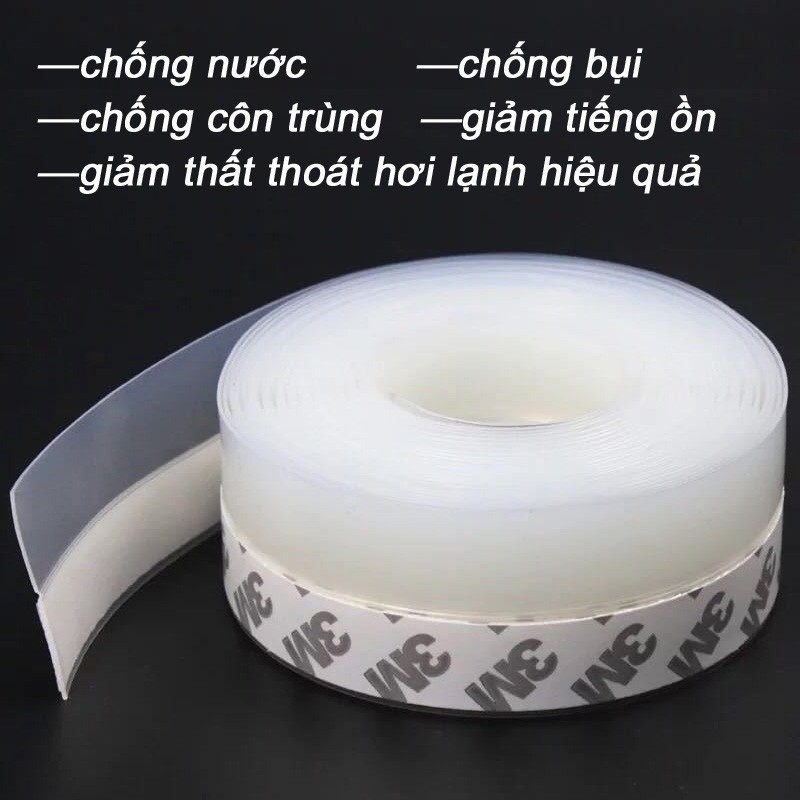 Ron Cao Su Dán Khe Hở Chân Cửa Ngăn Bụi Nước Côn Trùng, Gioăng dán cửa cao su,chống gió, chống ẩm và chống bụi-FE123