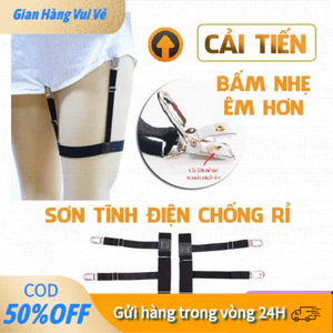 Đai Gắn Đùi Giữ Áo Sơ Mi – Kẹp Sắt Bền, Hỗ Trợ Sơ Vin Không Xô Lệch