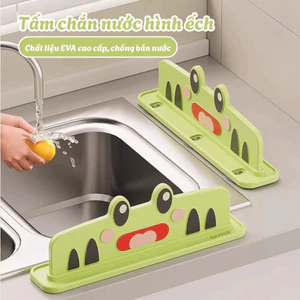 Tấm Chắn Nước Hình Ếch EVA Chống Văng Nước Hút Chân Không, Tấm Chắn Bồn Rửa Bát Đa Năng Dễ Tháo Lắp