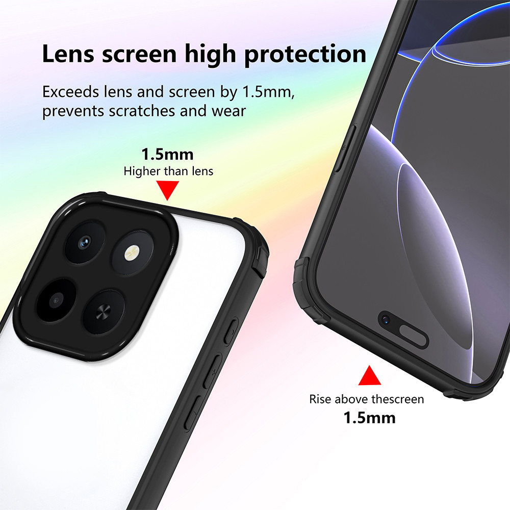 Ốp lưng Honor X6C Vỏ bảo vệ bốn góc Vỏ trong suốt cho vỏ điện thoại Honor X6C