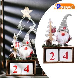 Đếm xuống đến Khối lịch Giáng sinh Navidad Xmas Trang trí cho văn phòng tại nhà Ngày lễ hội