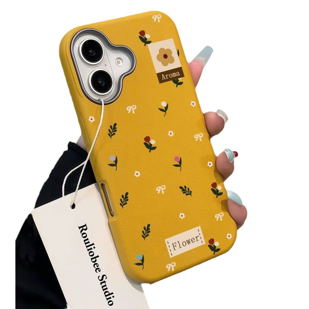 Toàn Màn Hình Hoa Apple 16promax / 15pro Chống Sốc 12Pro Hợp Thời Trang 13PRO Vỏ Điện Thoại 14PRO Vỏ Bảo Vệ Mới