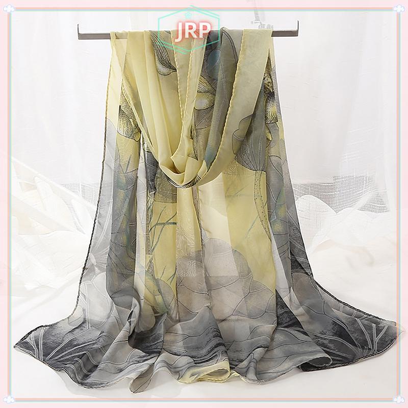 JRP Khăn Foulard Voan Màu Hoa Hồng Gradient, Thiết Kế Thanh Lịch Cho Mùa Hè