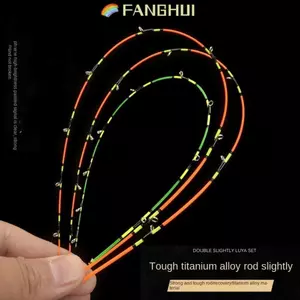 Cần câu đầu titan FANGHUI, sợi carbon, phù hợp câu cá mùa đông, chiều dài 45/55/60cm, hợp kim titan.