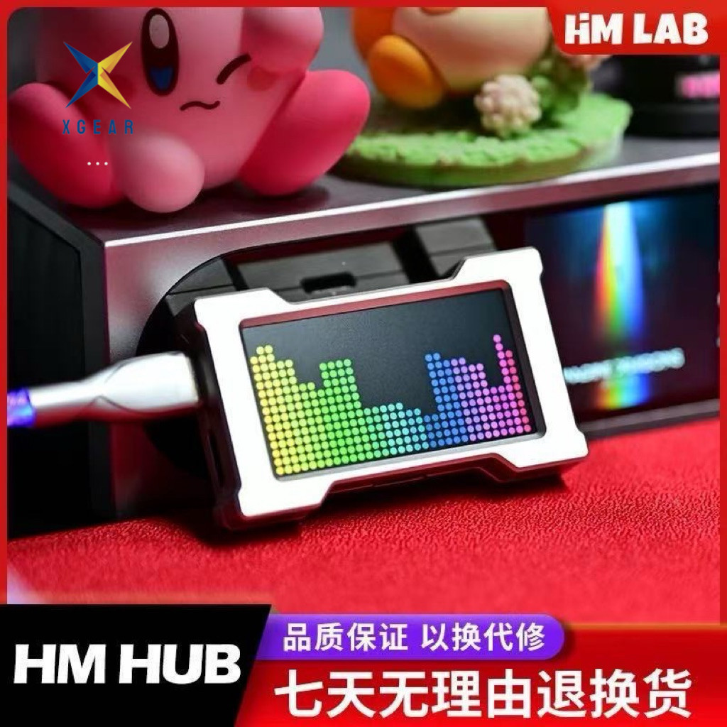 Hub USB 8K Gaming HM Lab - Màn Hình IPS Hiển Thị Thông Số & GIF - Vỏ ...