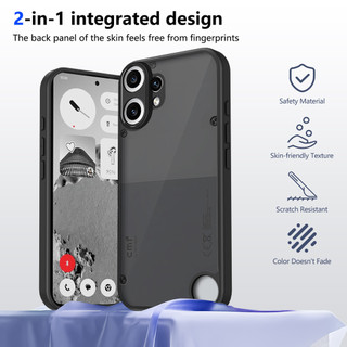 For Nothing CMF Phone 2 Pro 5G Ốp điện thoại cứng mờ Da-Cảm giác mềm Khung TPU chống sốc mỏng