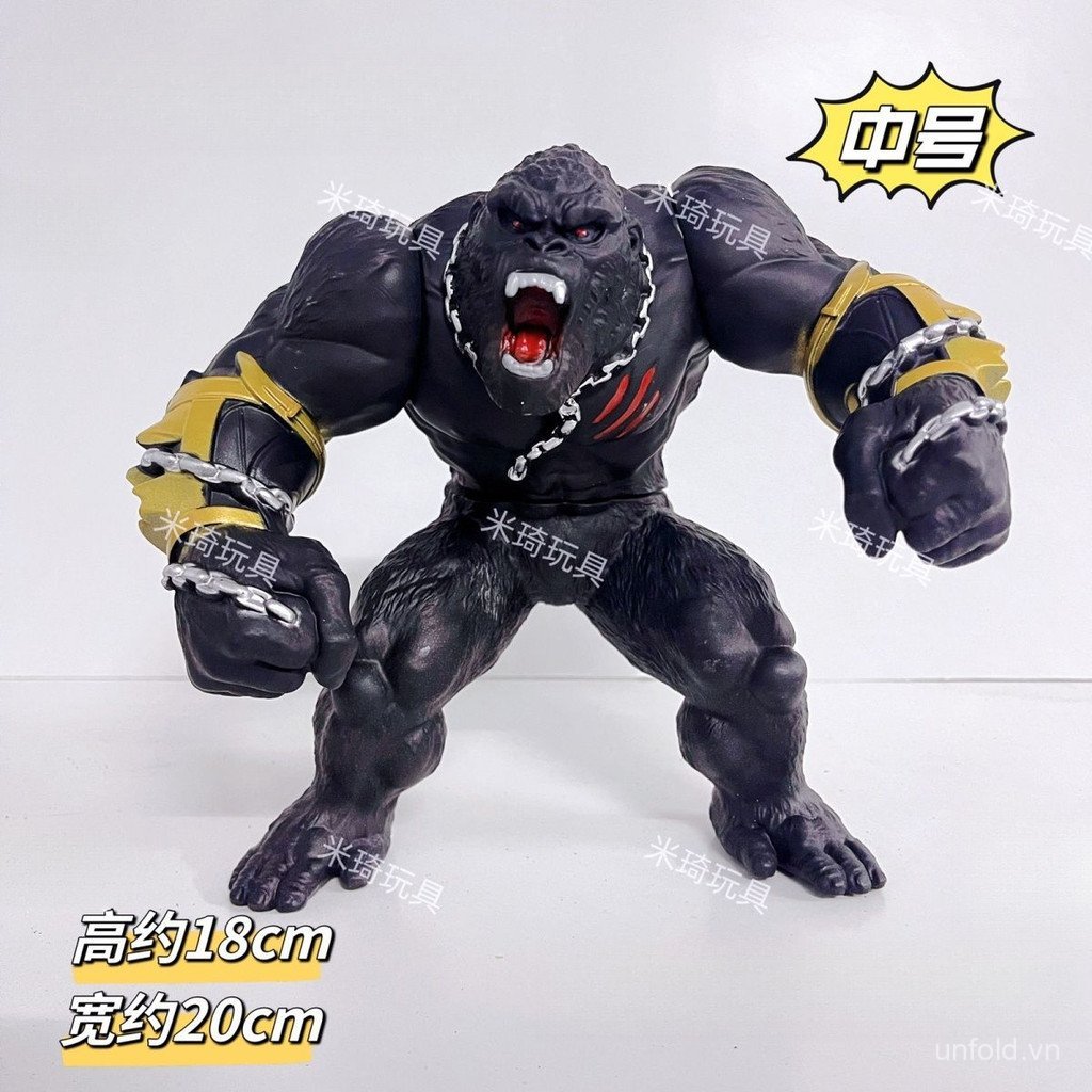 [Đồ chơi] Mô phỏng bán chạy Lớn Cao su mềm gầm cơ King Kong Godzilla Monster Toy Hình cậu bé GTDA